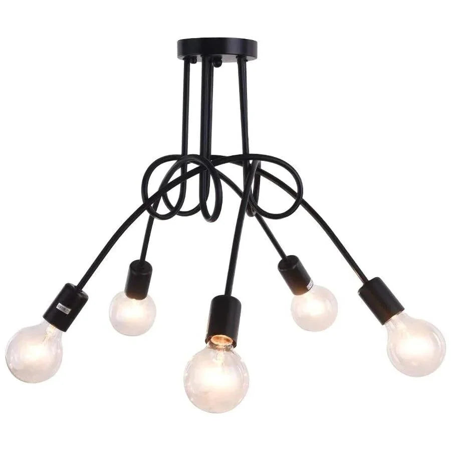 Ceiling Light Fixture Mount Lamp 5-Lights 20.47inch /52cm Vintage Retro