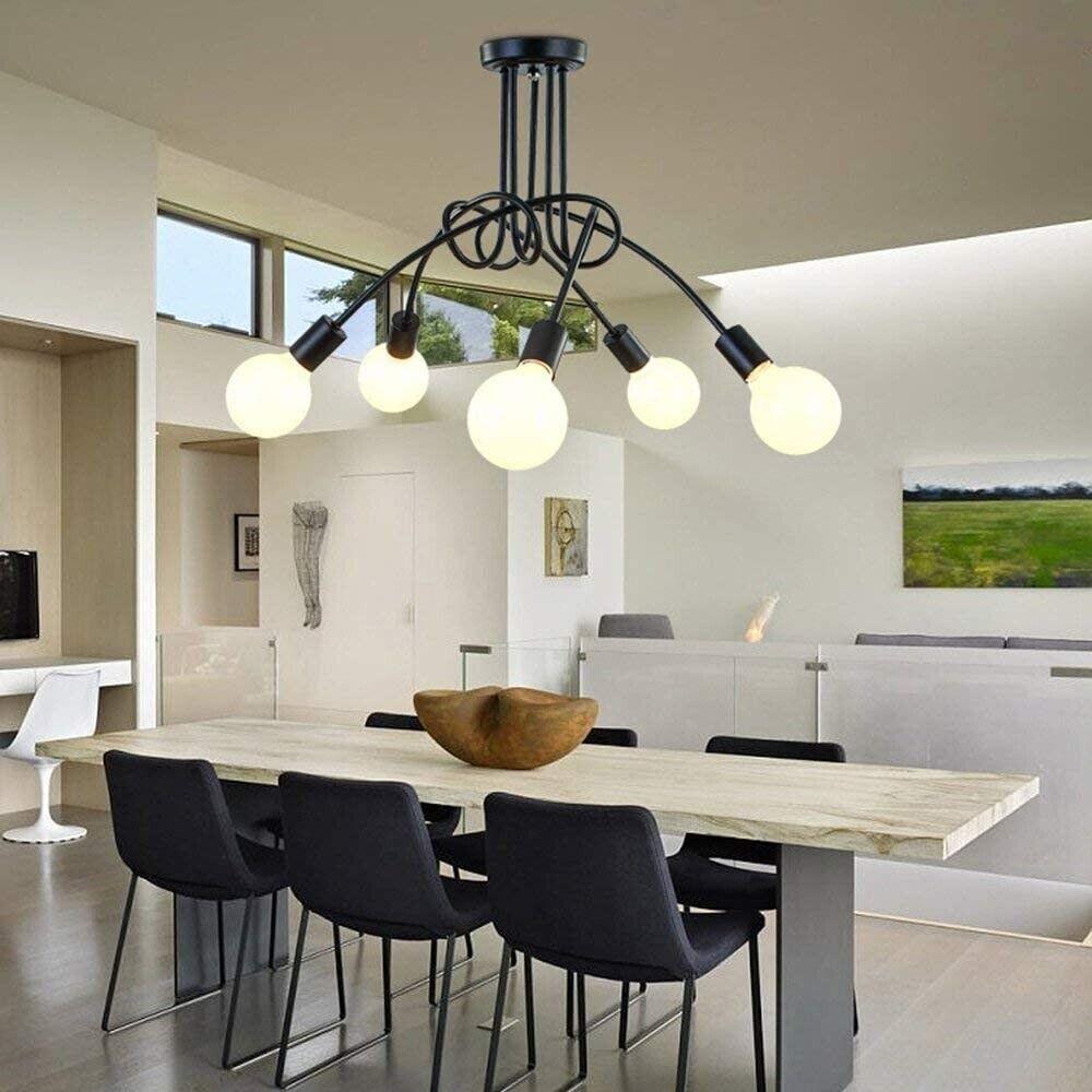 Ceiling Light Fixture Mount Lamp 5-Lights 20.47inch /52cm Vintage Retro