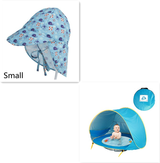 Baby Beach Tent Kids Outdoor Camping Easy Fold Up Waterproof Up Sun Awning Tent UV-protecting