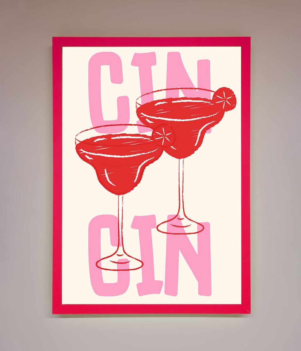 Cin Cin Framed Print - Zestio