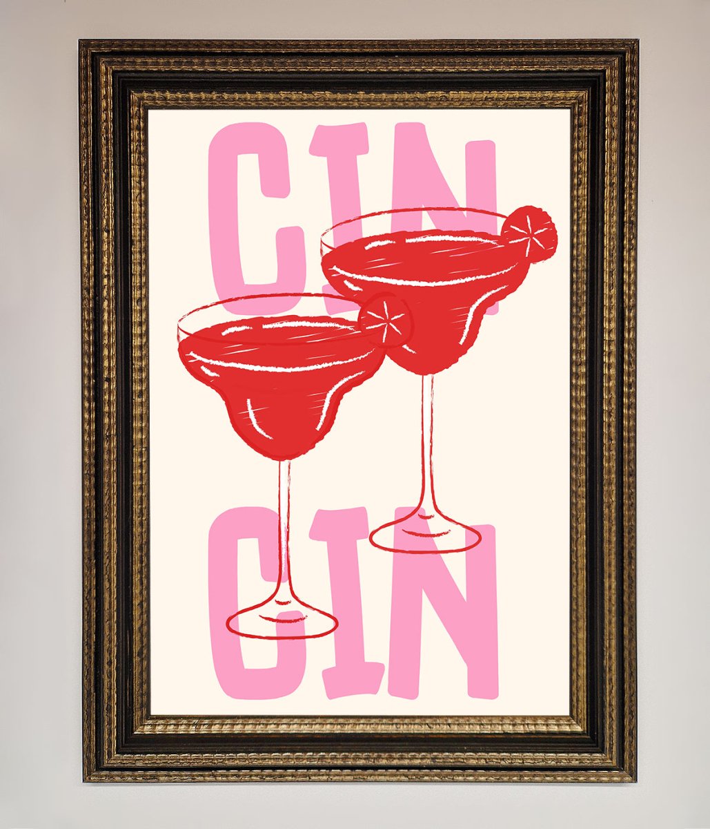 Cin Cin Framed Print - Zestio