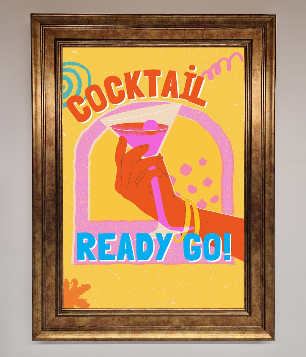 Cocktail Ready Go Framed Poster - Zestio