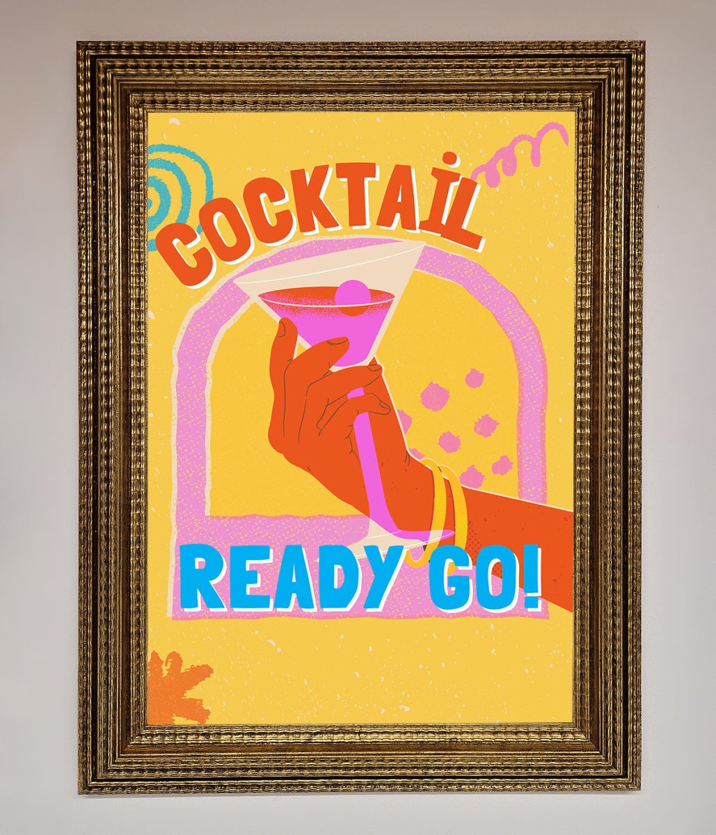 Cocktail Ready Go Framed Poster - Zestio