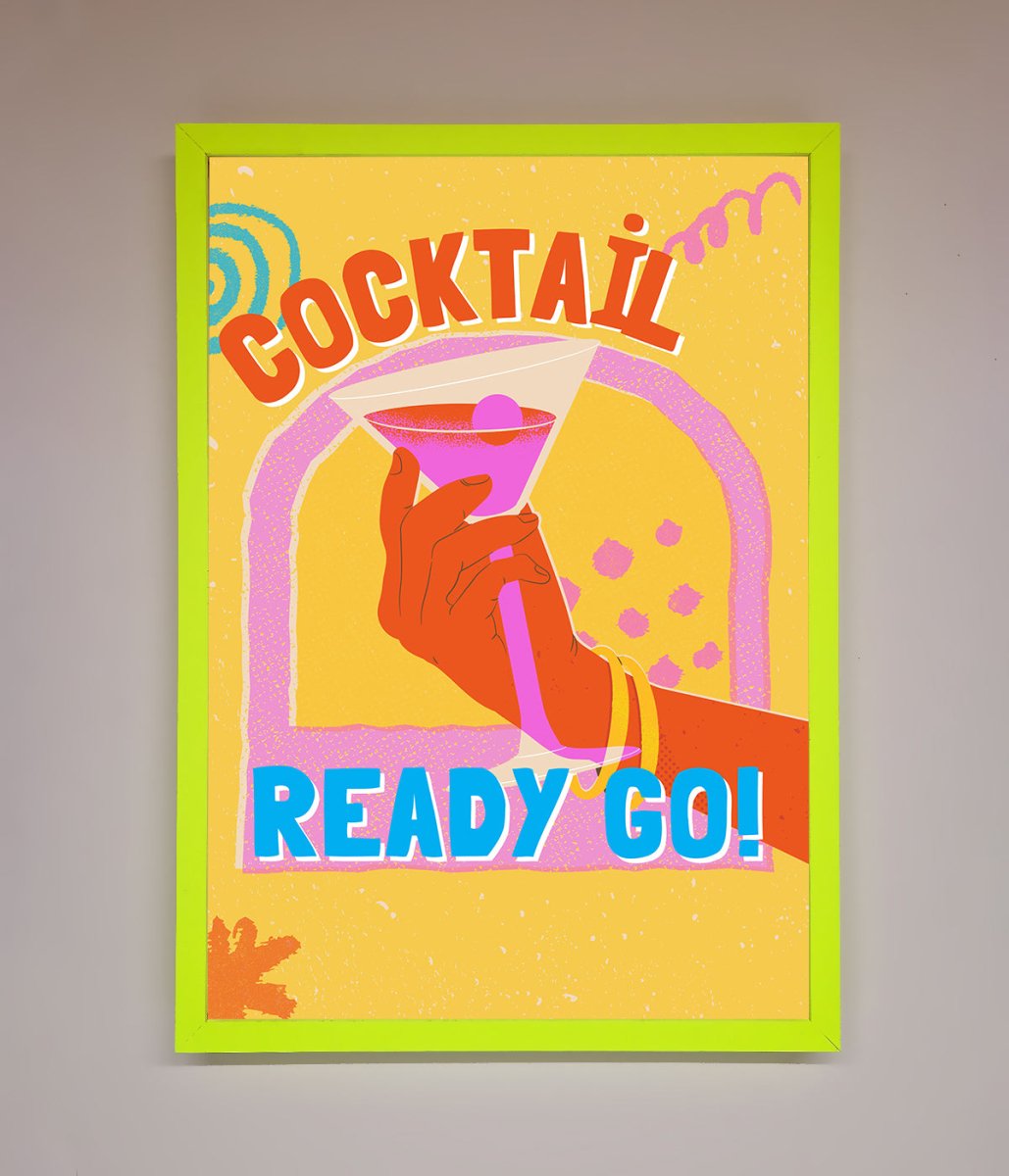 Cocktail Ready Go Framed Poster - Zestio