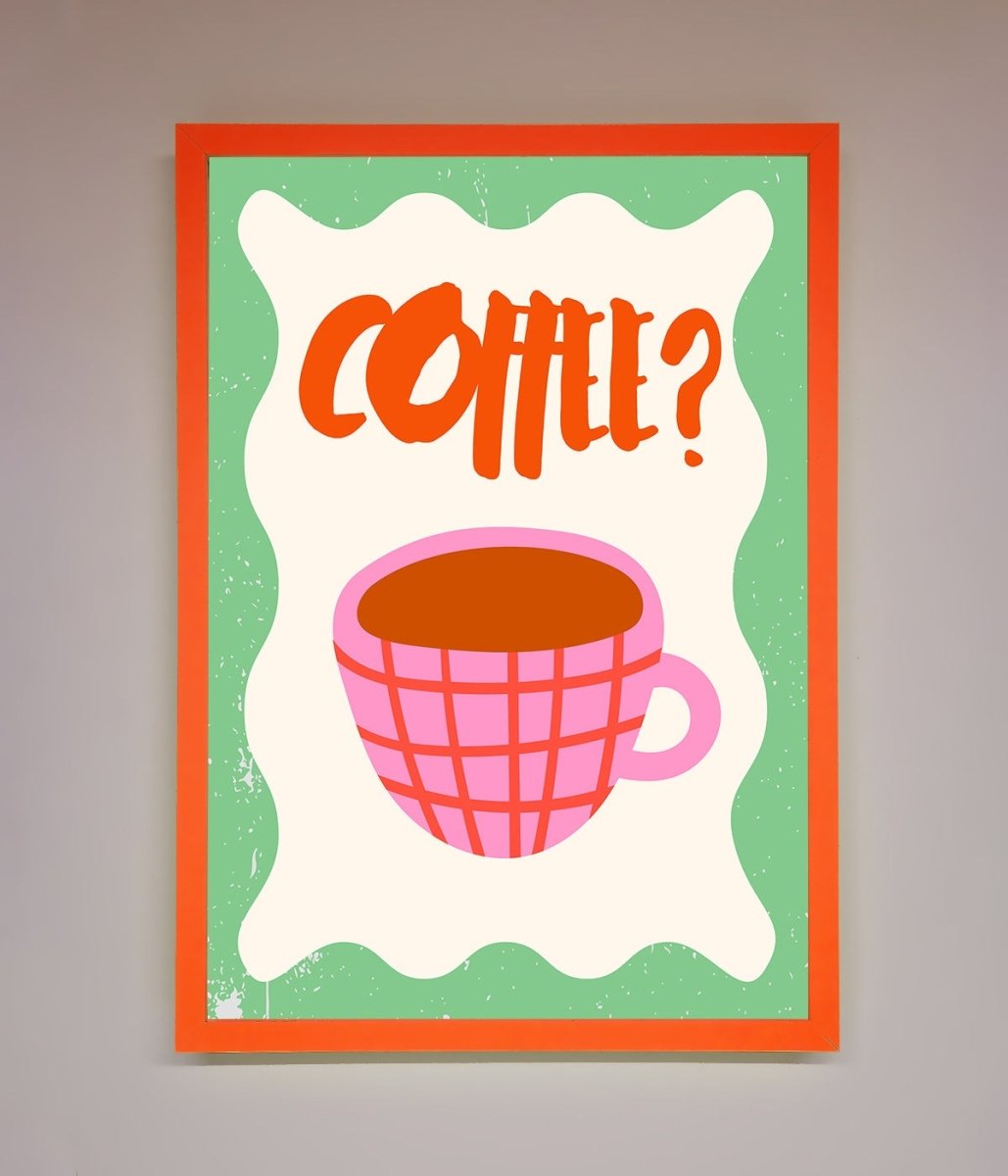 Coffee Pink Mug Framed Wall Art - Zestio