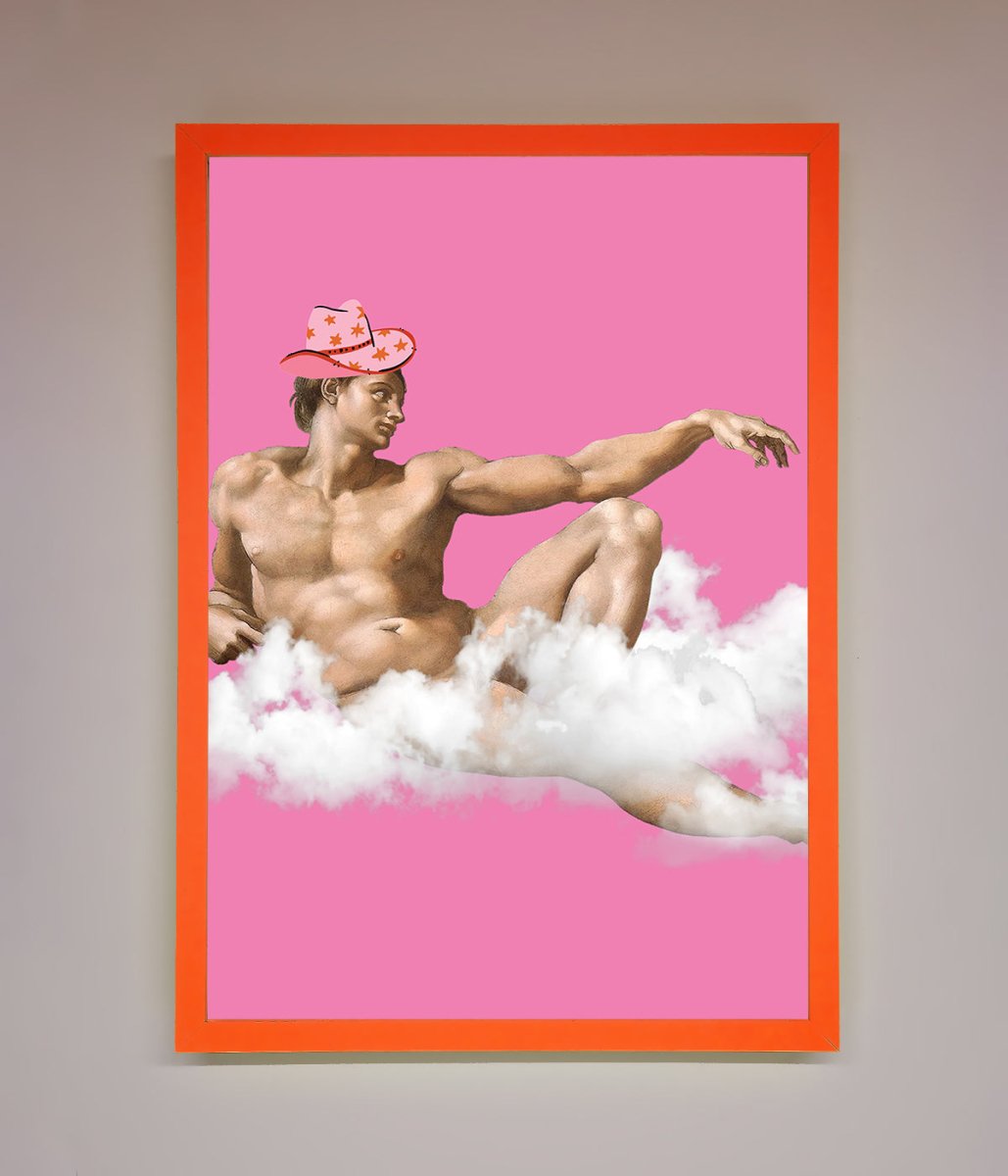 Cowboy On A Cloud Framed Poster - Zestio