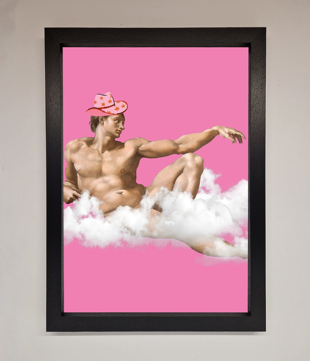 Cowboy On A Cloud Framed Poster - Zestio