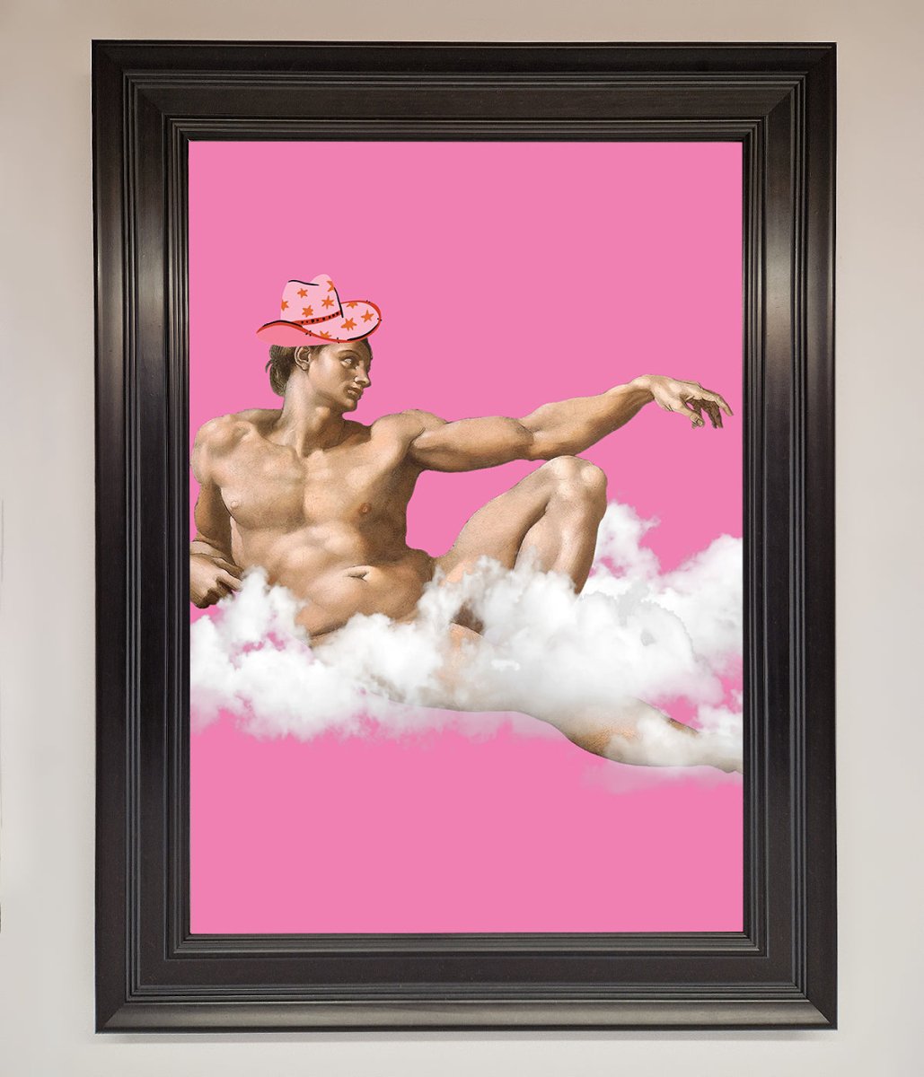 Cowboy On A Cloud Framed Poster - Zestio