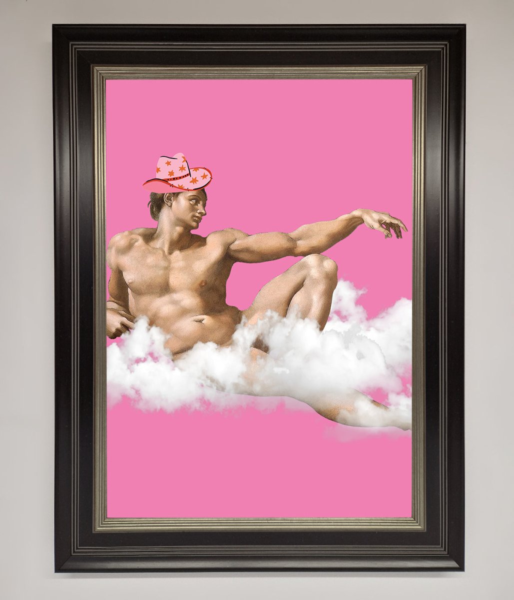 Cowboy On A Cloud Framed Poster - Zestio