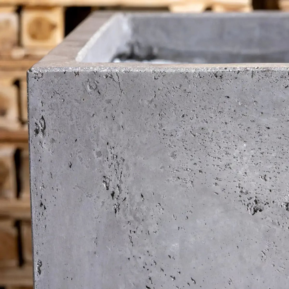 Cubrosa | Onyx Dusk – 30cm Medium Concrete Square Planter – 14L Cube Plant Pot - Zestio