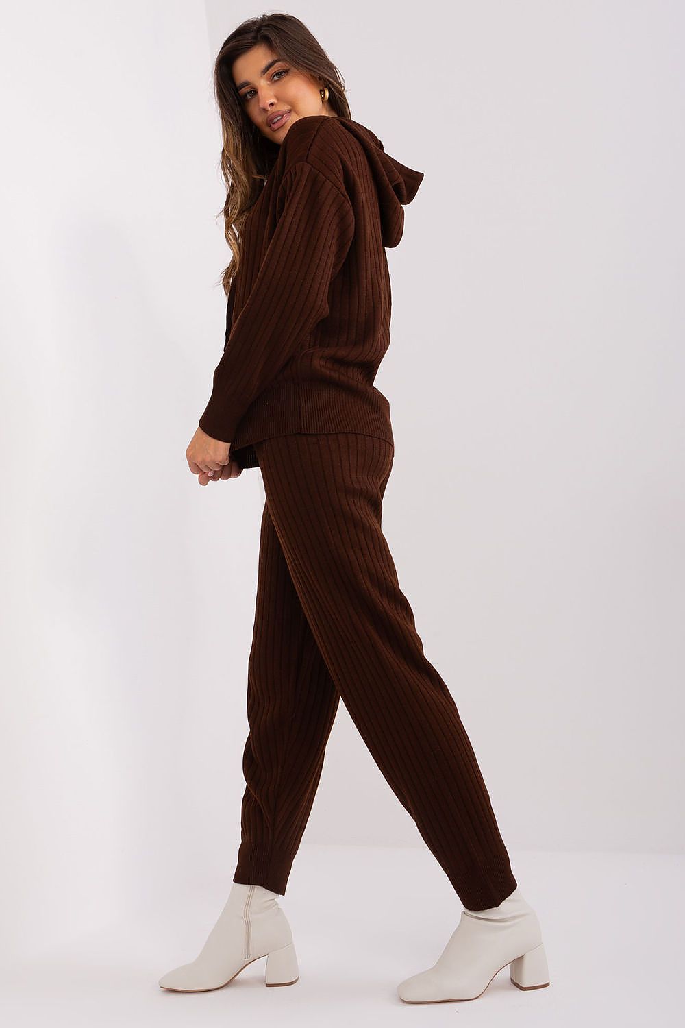 Badu 2-Piece Casual Long Sleeve Hooded Sweater & High-Waisted Pants Set for Ultimate Comfort