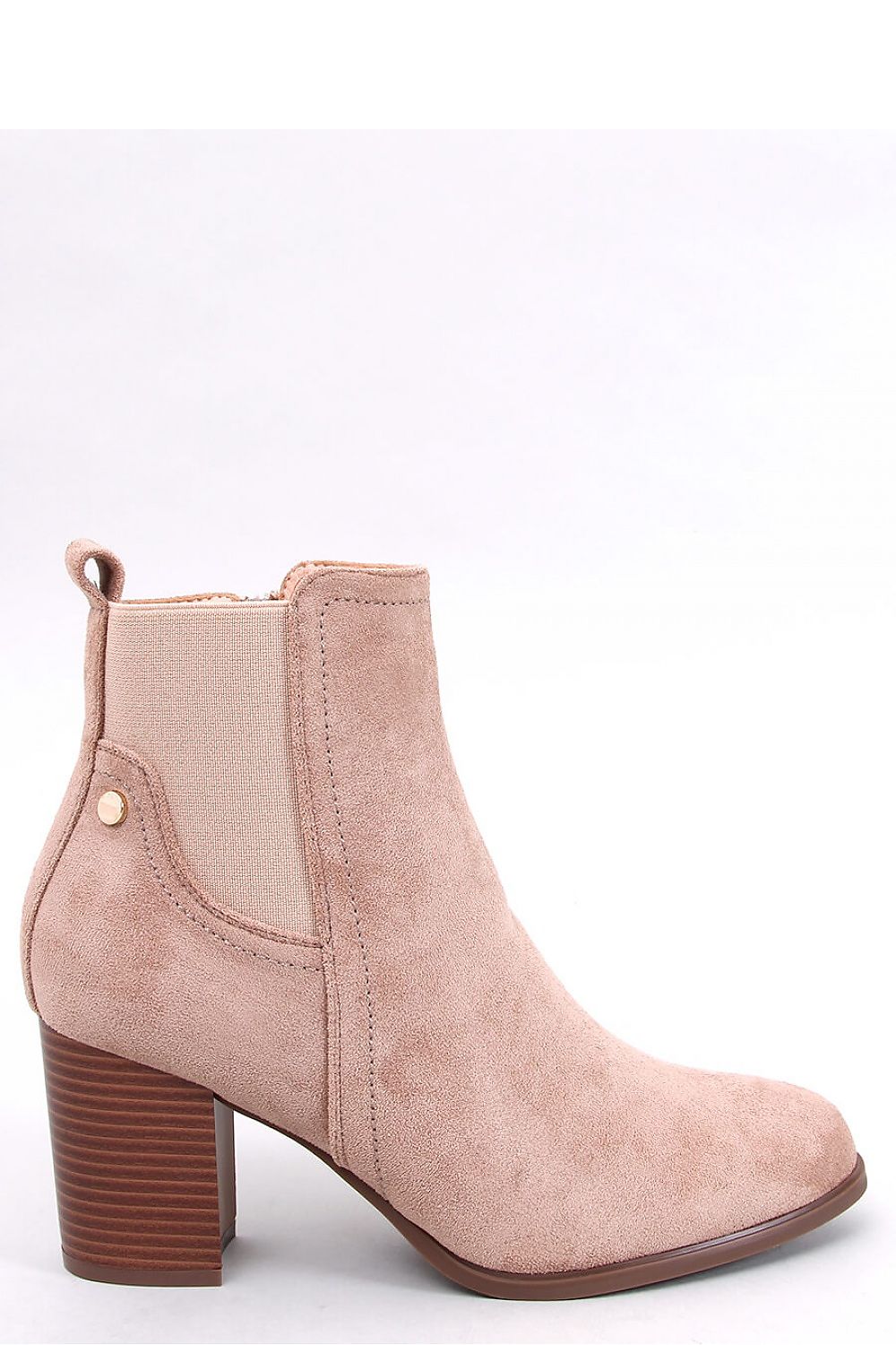 Elegant Women's Eco-Suede Heel Boots with 8 cm Heel and Soft Fur Lining by Inello