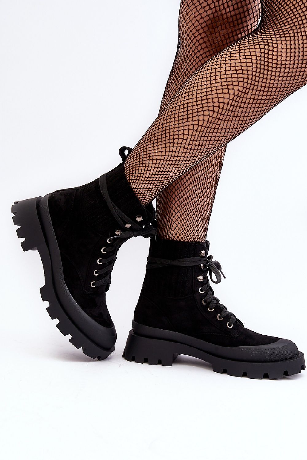 Women's Eco-Suede Trapper Shoes with Thick Sole and Insulated Lining for Autumn-Winter Style