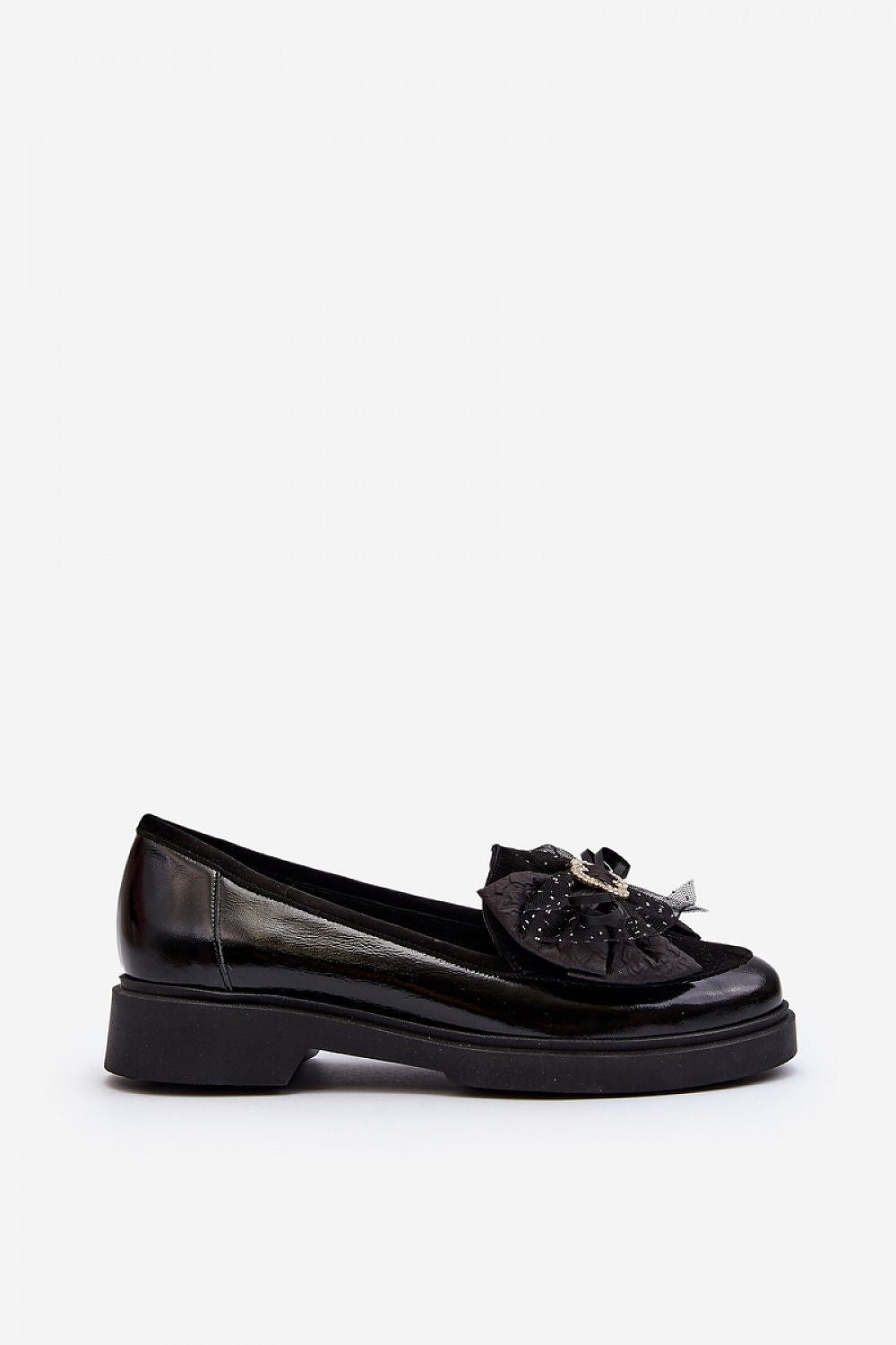 Luxury Women's Moccasins in Natural Leather with Bow - Comfortable Flat Heels, Stylish Spring Footwear
