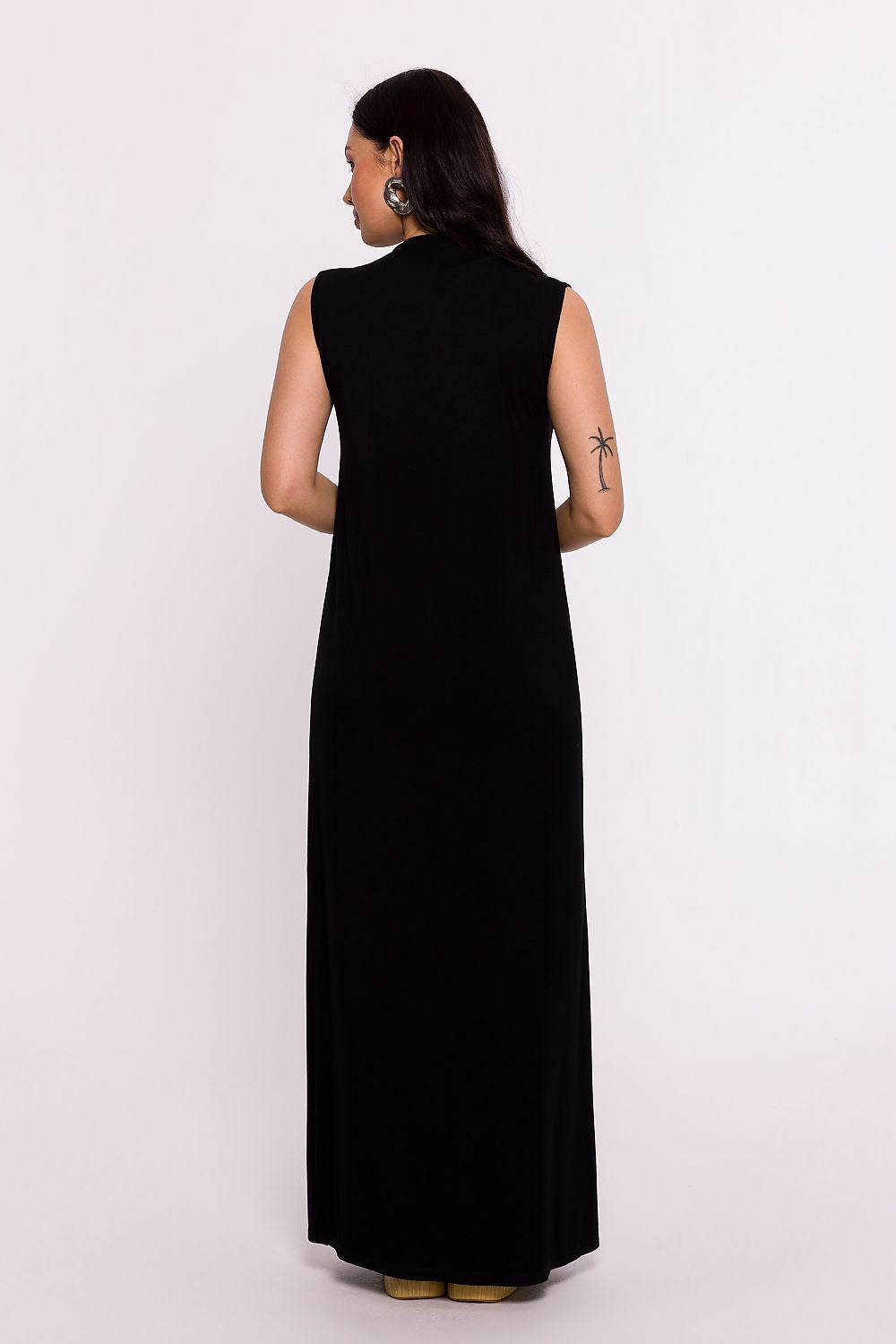 Elegant Polish Maxi Dress by BeWear | V-Neckline, Comfortable Fit, Side Slit