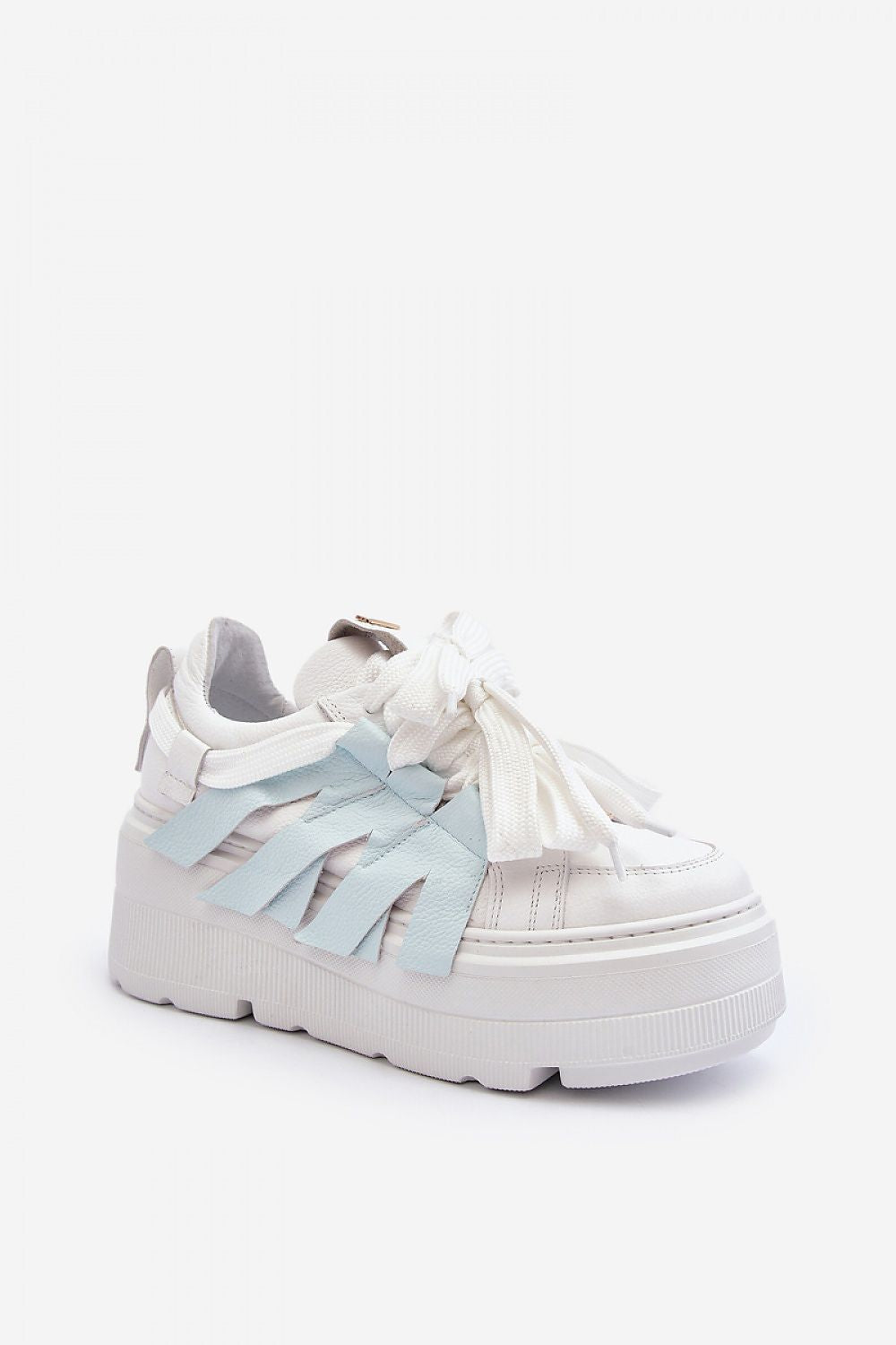 Luxury Women's Natural Leather Sneakers with 5.5 cm Platform – Stylish & Comfortable Casual Footwear