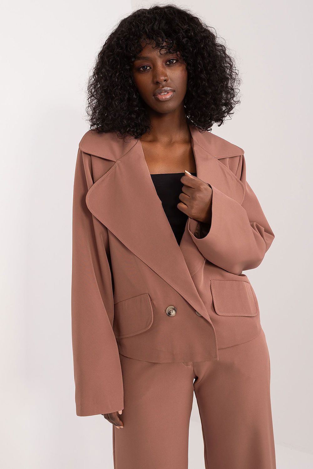 Elegant Long-Sleeve Blazer by Lakerta | Versatile Double-Breasted Jacket for All Seasons
