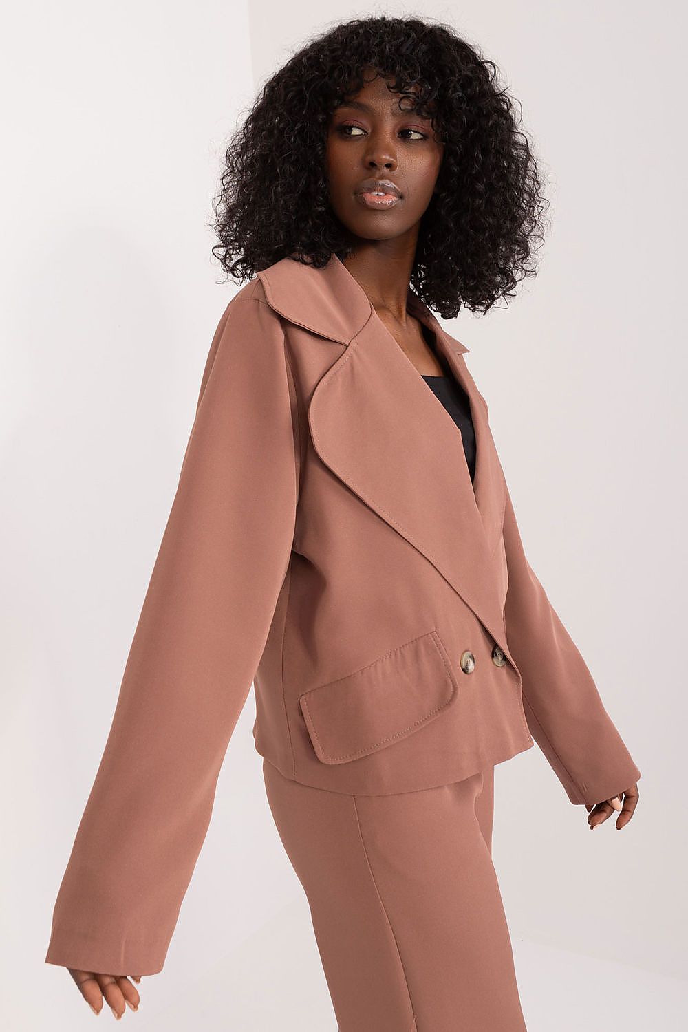 Elegant Long-Sleeve Blazer by Lakerta | Versatile Double-Breasted Jacket for All Seasons