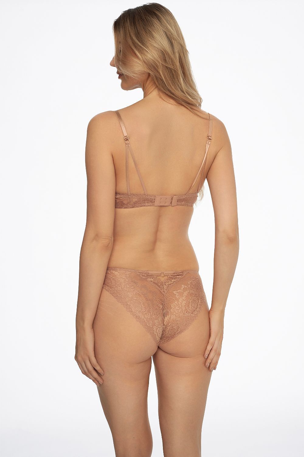 Henderson Allysa Lace Panties - Women’s Comfort Underwear in Neutral Beige with Cotton Insert