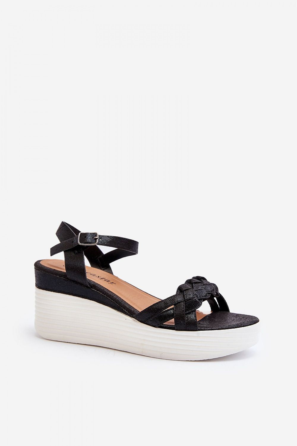 Elegant Women's Kitten Heel Sandals with Adjustable Buckle Strap and Eco Leather Insole