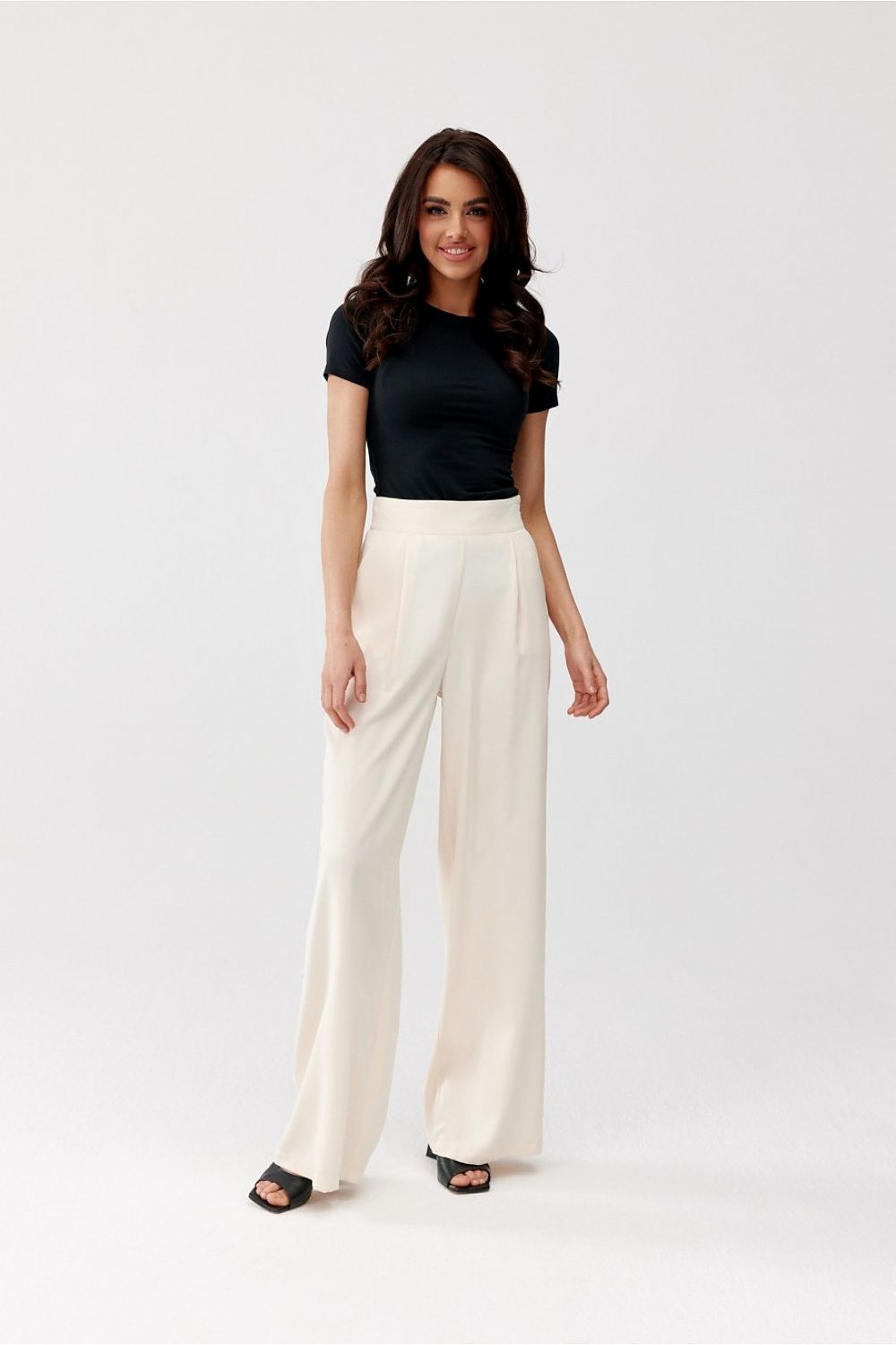 Alaya women's trousers by roco fashion | high-waisted wid...