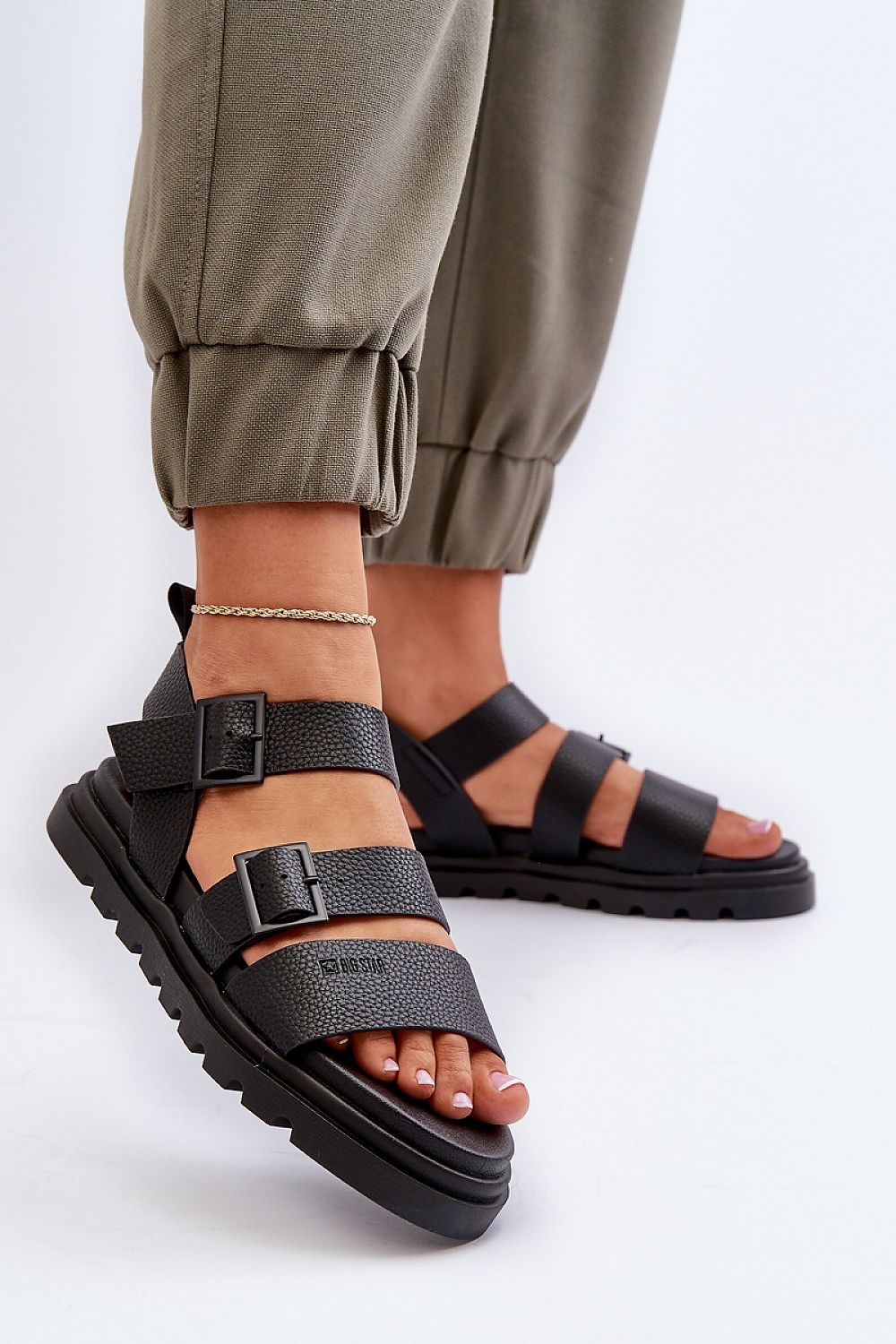 Elegant Women's Eco Leather Platform Sandals with Adjustable Strap - Summer Style by Big Star