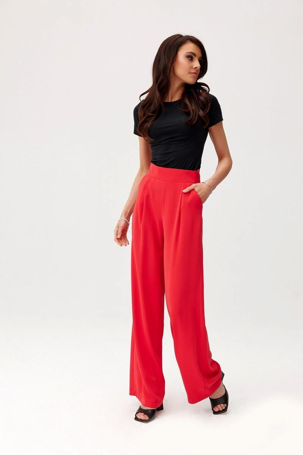 Alaya women's trousers by roco fashion | high-waisted wid...