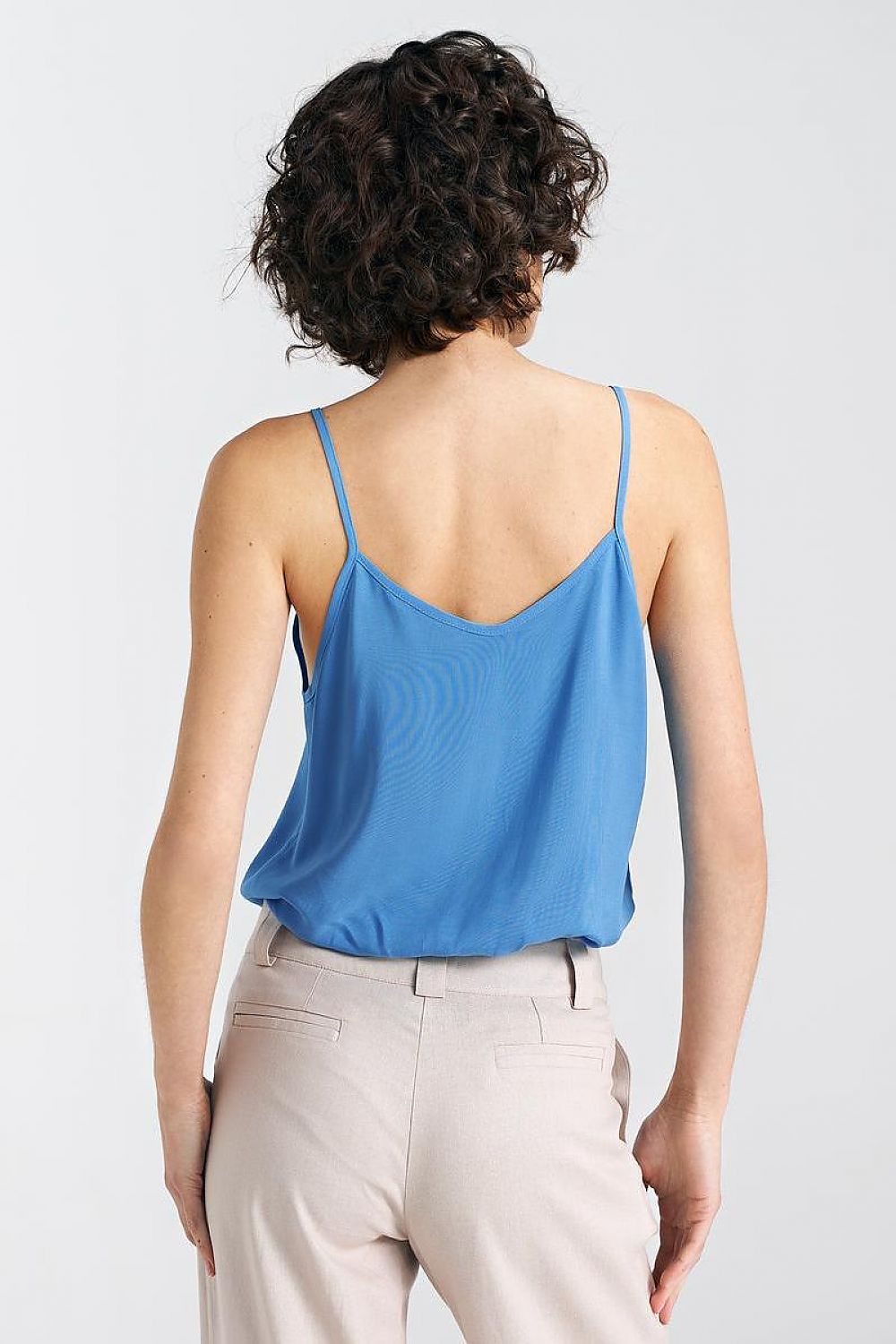 Luxury Regular-Fit Viscose T-Shirt with Thin Straps for Effortless Style - Nife