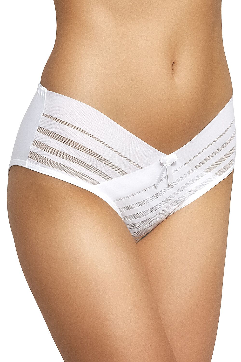 Gabidar Elegant Mesh Accented Low-Cut Panties With Cotton Liner - Women's Luxury Figs