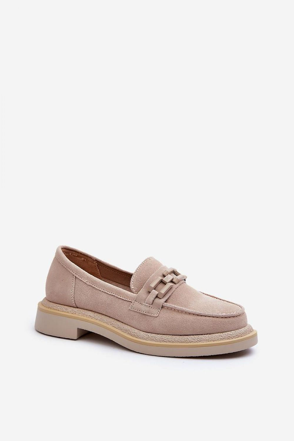 Luxury Women's Suede Moccasins with Natural Leather Footbed - Practical & Fashionable Comfort