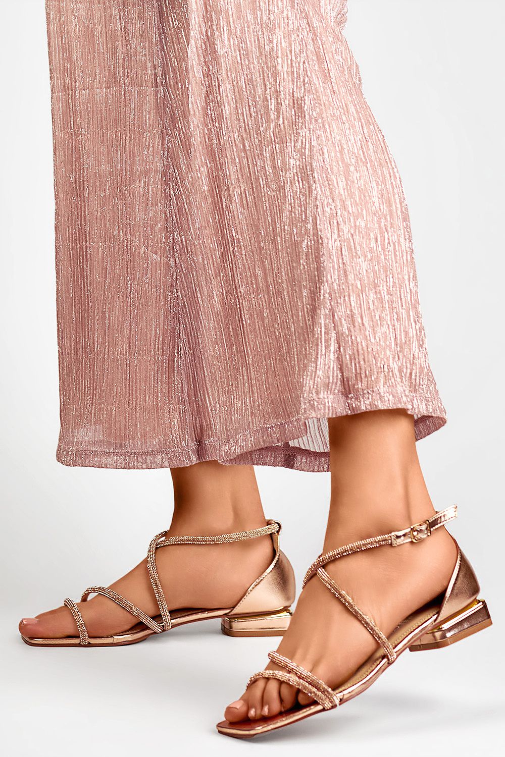 Elegant Pink Women’s Eco-Friendly Leather Heel Sandals with 2.5 cm Block Heel by PRIMO