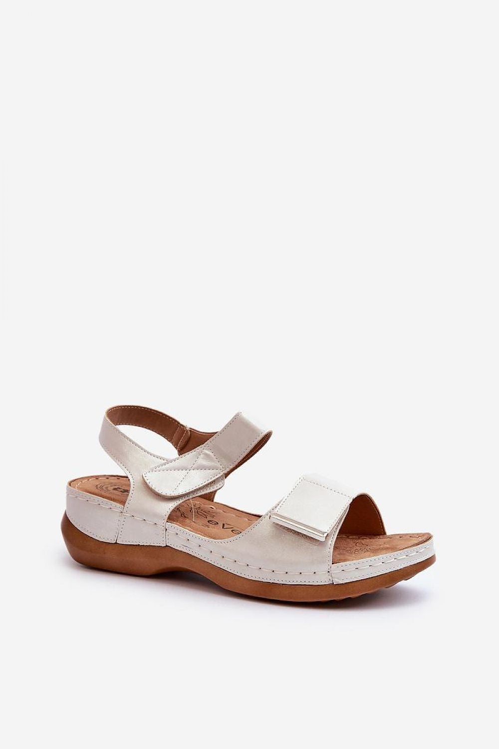 Women's Eco Leather Velcro Sandals with Cushion-Effect Insole – Stylish & Comfortable Summer Footwear