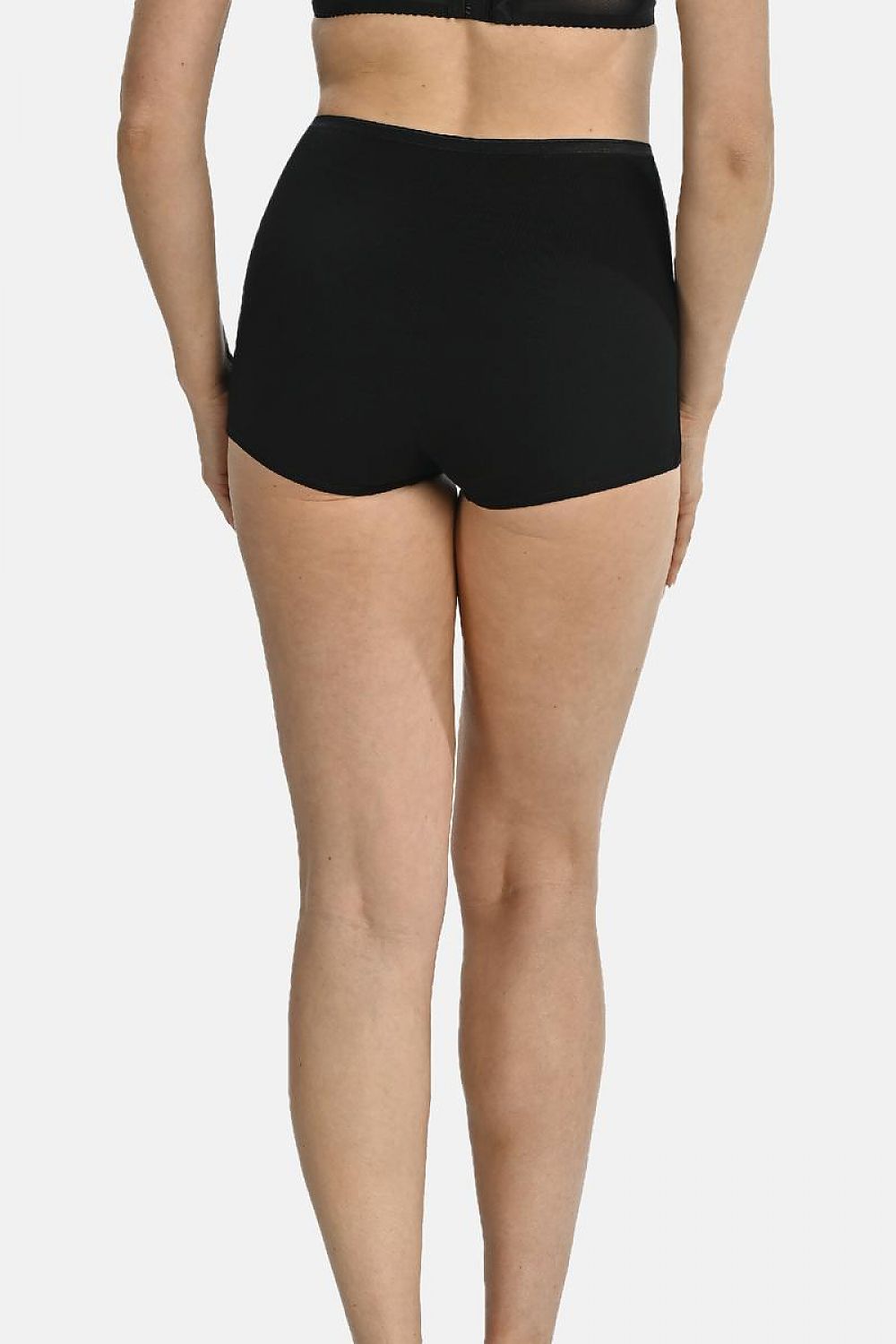 Luxury Women's Black Boxer Shorts - Comfortable Cotton & Spandex Blend, Perfect Fit, Chic Style