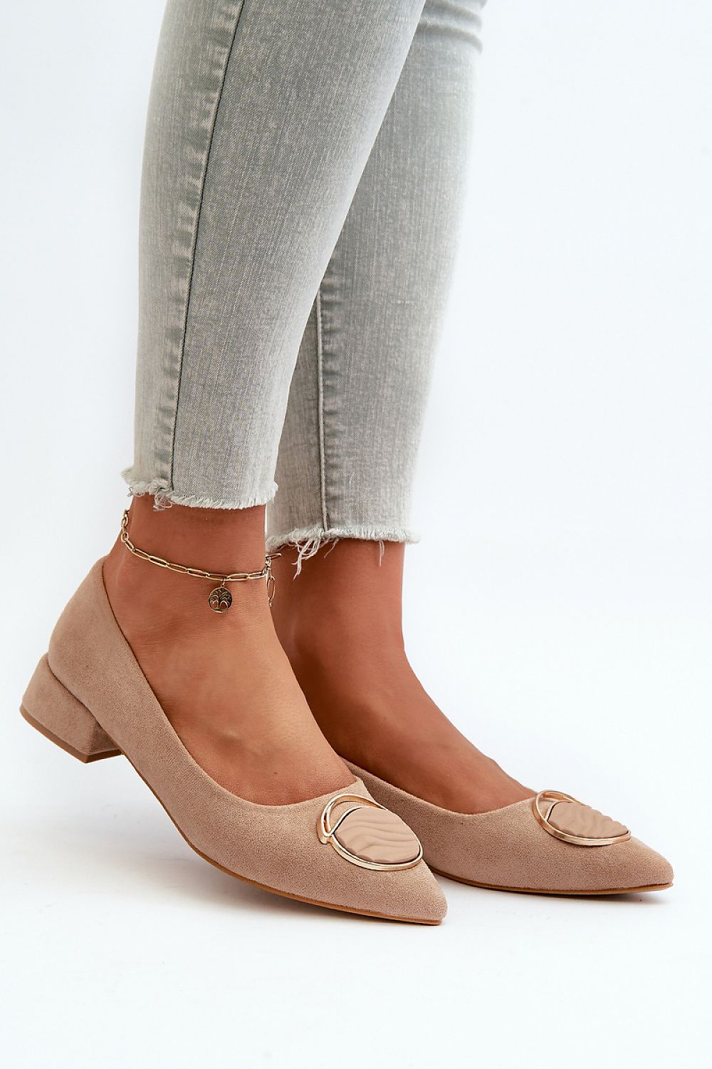 Elegant Eco-Suede Heel Pumps with Pointed Nose and Leather Insole – Perfect for Formal and Everyday Wear