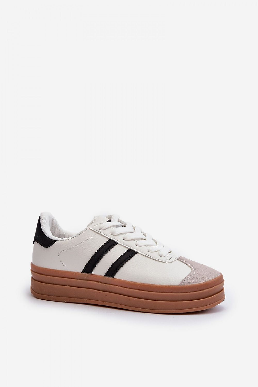 Women's Platform Sneakers with Removable Foam Insole - Stylish Comfort Footwear - EU 36-41