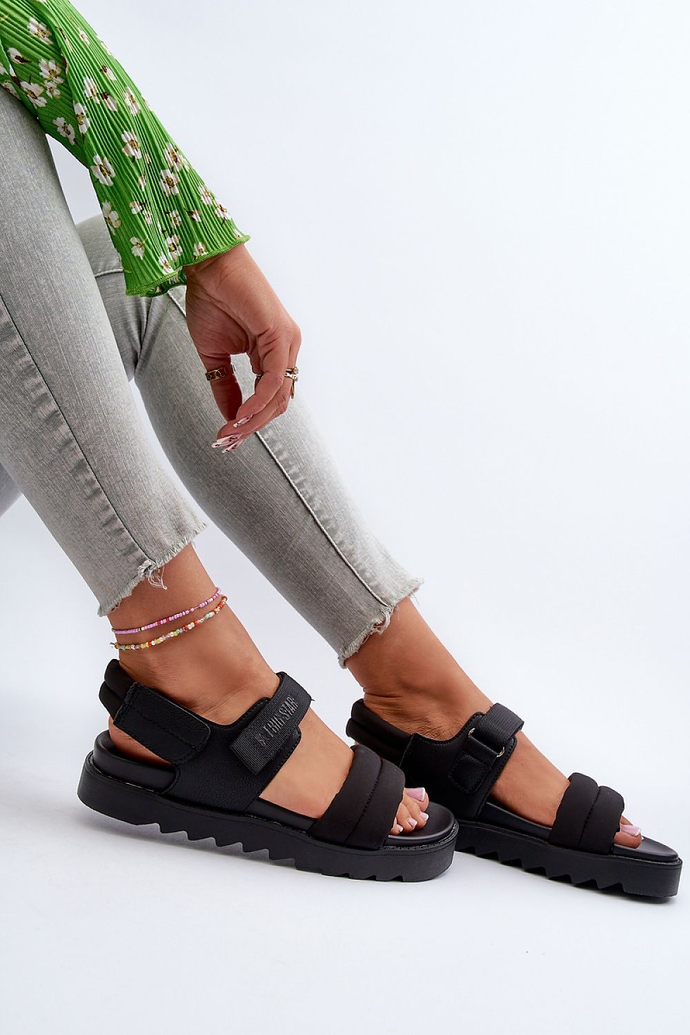 Big Star Women's Platform Sandals with Velcro Fastening for Ultimate Comfort - 3.5cm Height