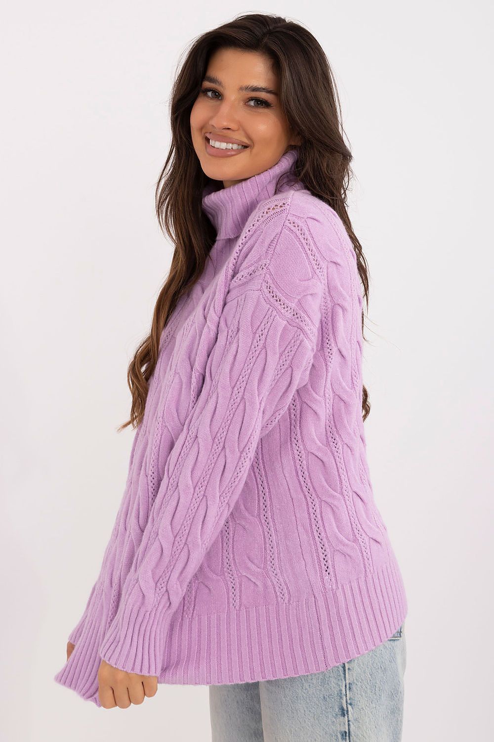Luxurious Turtleneck Sweater for Women | Acrylic-Polyester Blend | Ideal for Cooler Days