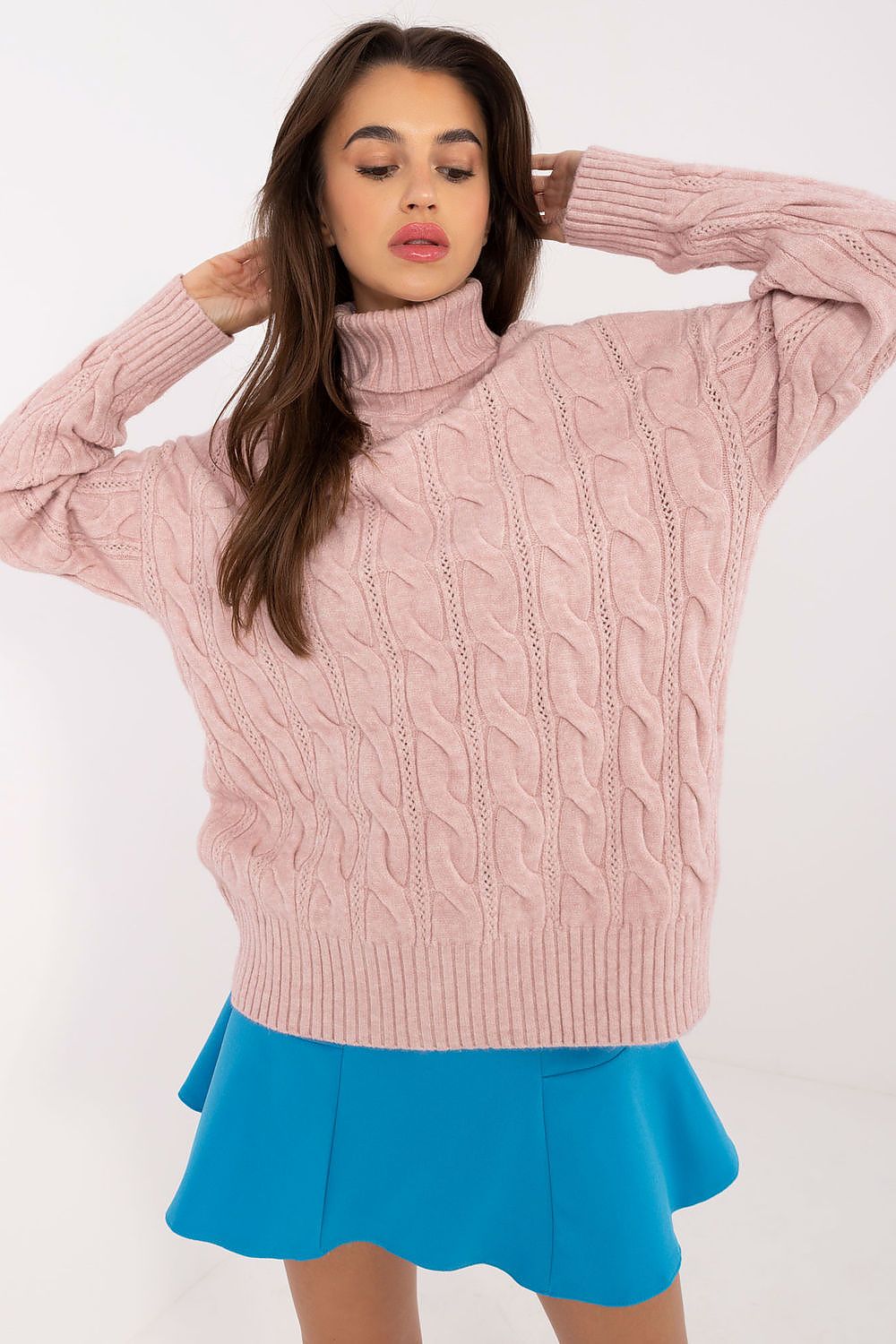 Luxurious Turtleneck Sweater for Women | Acrylic-Polyester Blend | Ideal for Cooler Days