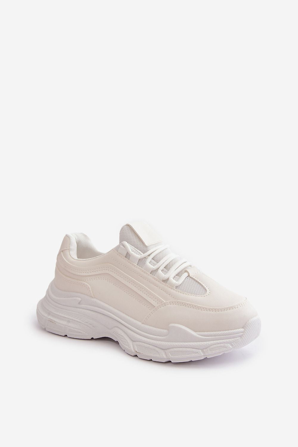 Eco-Leather Women's Sneakers with 3.5Cm Platform – Stylish Everyday Footwear