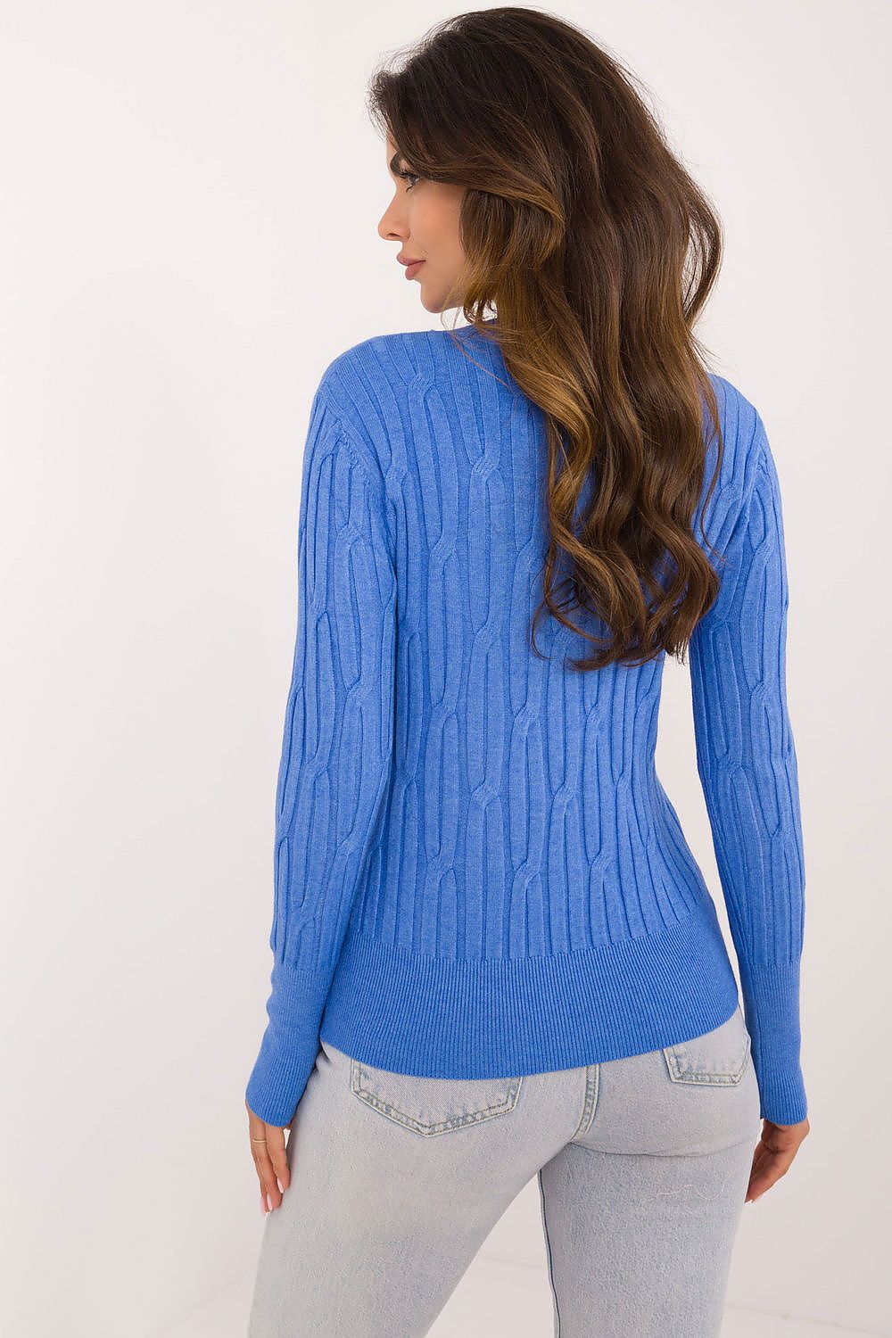 Elegant Casual Women's Sweater - Soft Viscose, Nylon & Polyester Blend, Round Neck, Long Sleeves