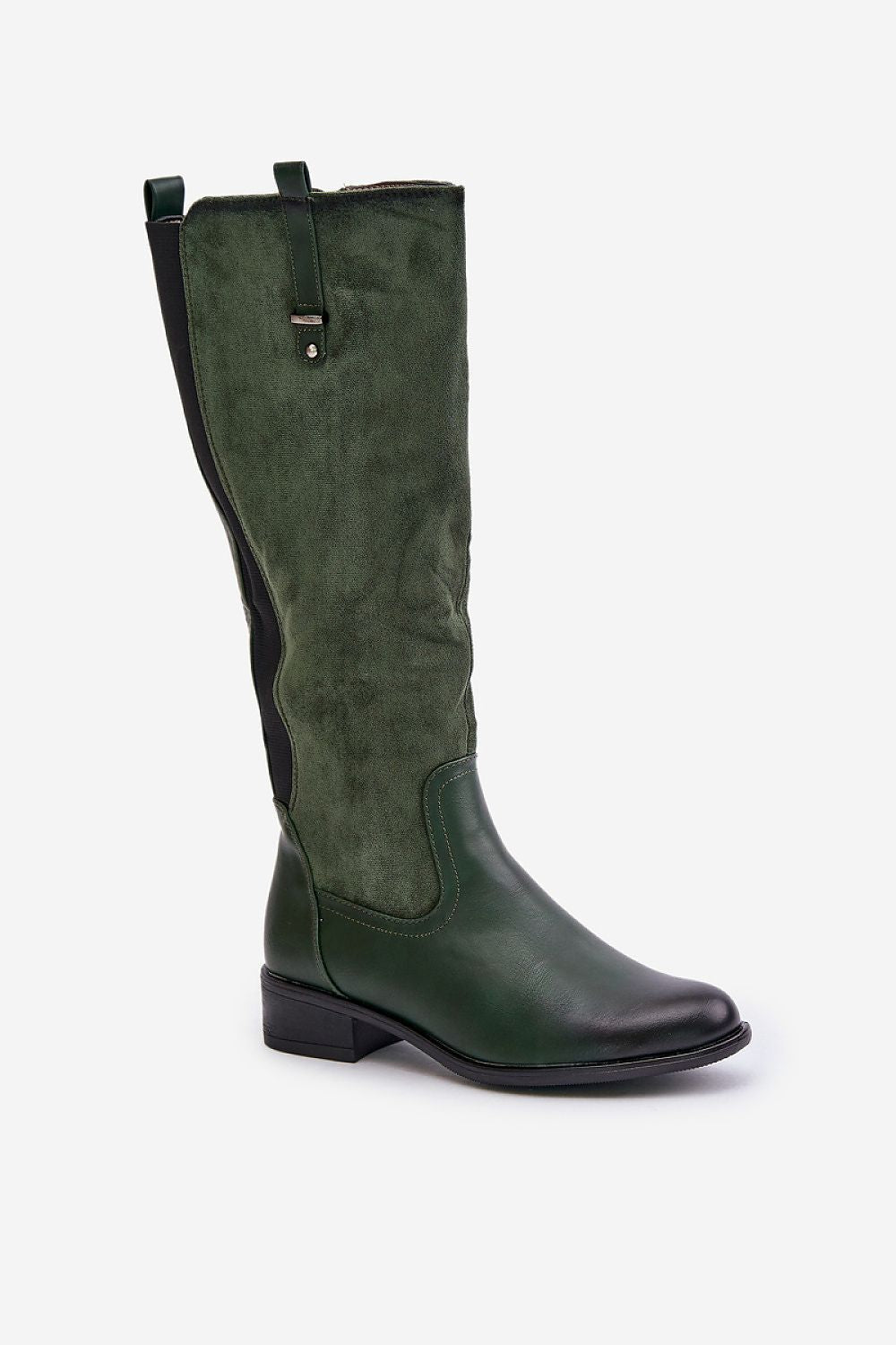 Elegant Women's Thigh-High Boots with Flat Heel, Warm Interior & Classic Design - Jezzi