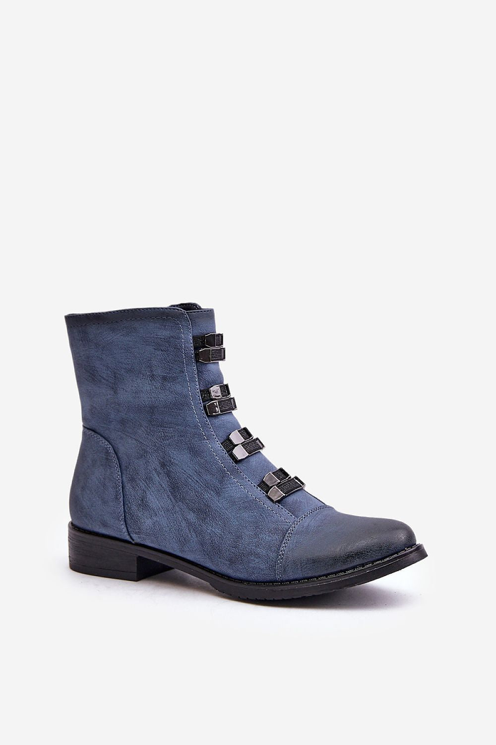 Jezzi Eco Leather Ankle Boots With Zipper, Insulated For Comfort - Stylish Autumn/Winter Footwear