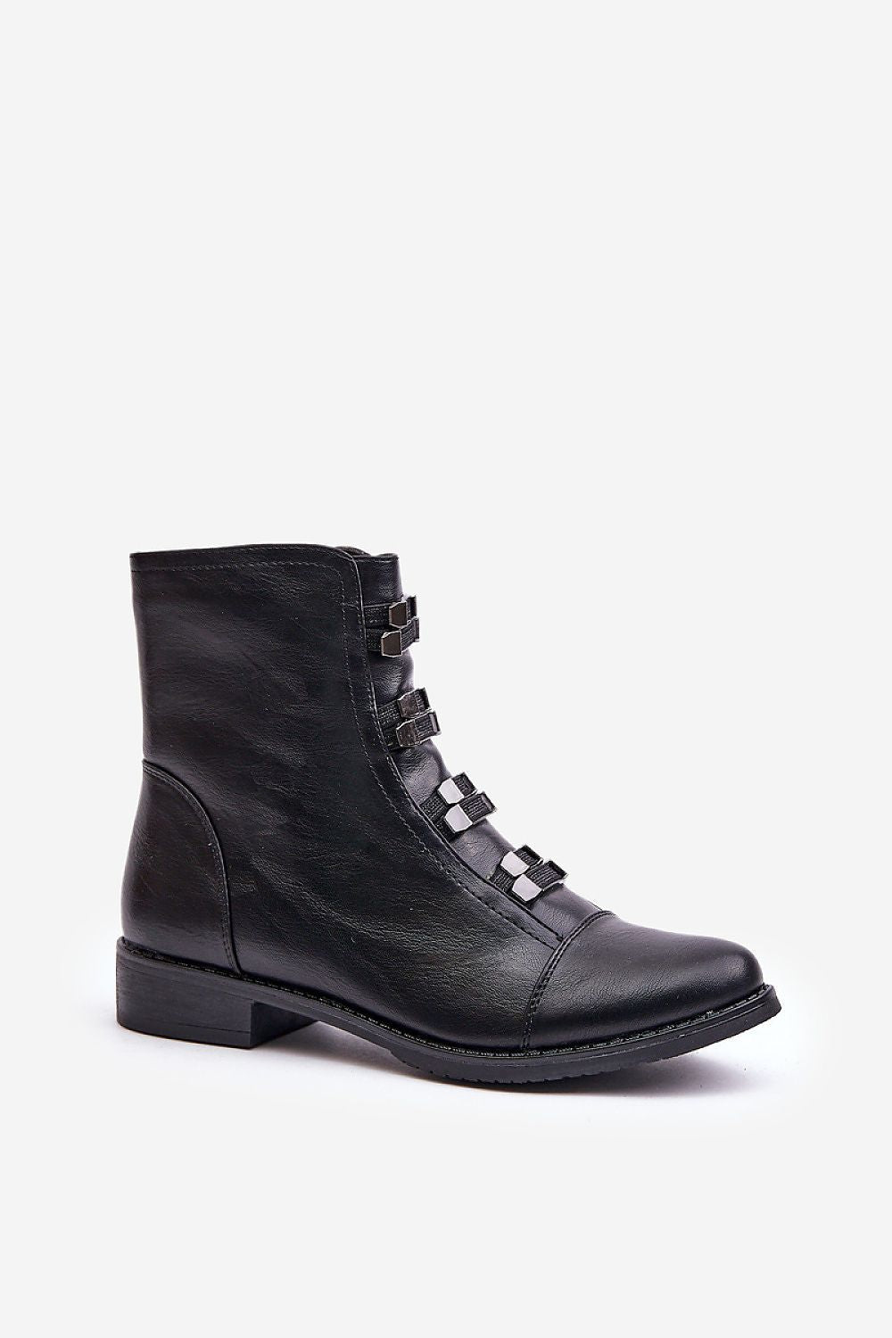 Jezzi Eco Leather Ankle Boots With Zipper, Insulated For Comfort - Stylish Autumn/Winter Footwear