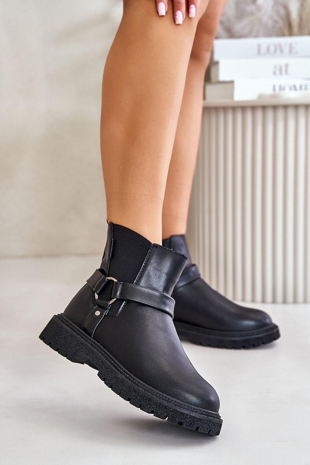 Stylish Women's Jodhpur Boots in Eco Leather with Zipper and Insulated Comfort - Big Star