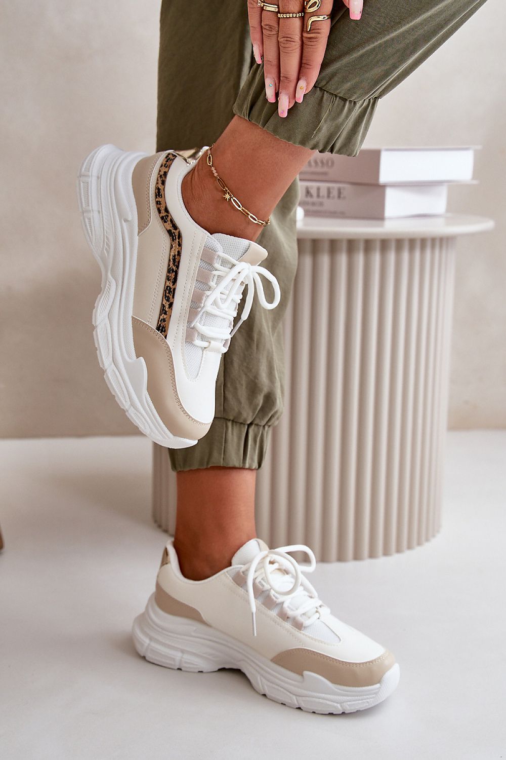 Eco-Leather Women's Sneakers with 3.5Cm Platform – Stylish Everyday Footwear