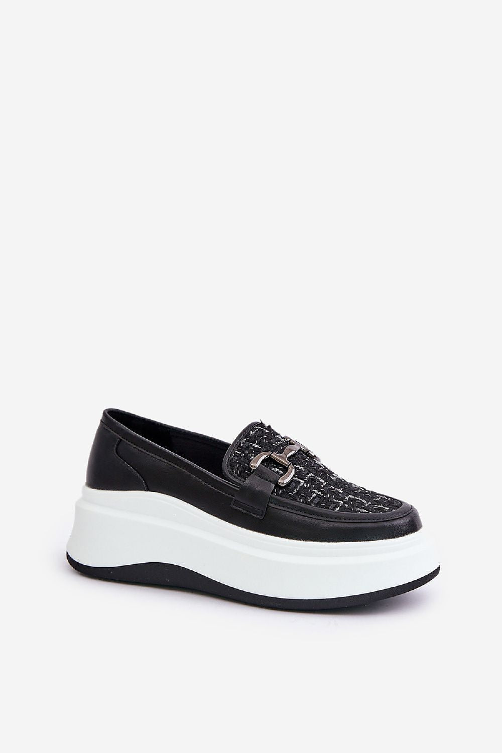 Elegant Women's Natural Leather Moccasins with Platform - Sizes EU 36 to 40 - Classic Style