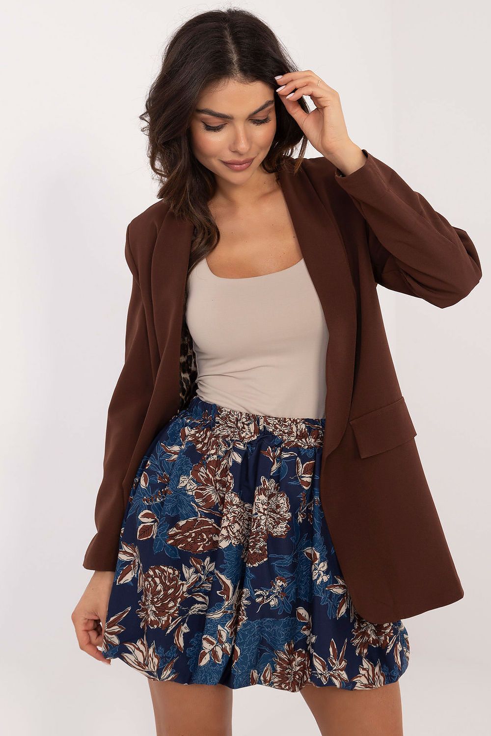 Italy moda floral print mini skirt, eu size 0, lightweigh...