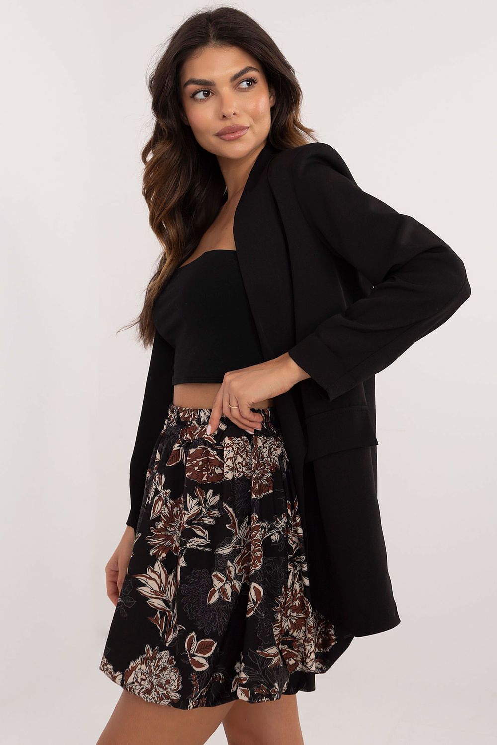 Italy moda floral print mini skirt, eu size 0, lightweigh...