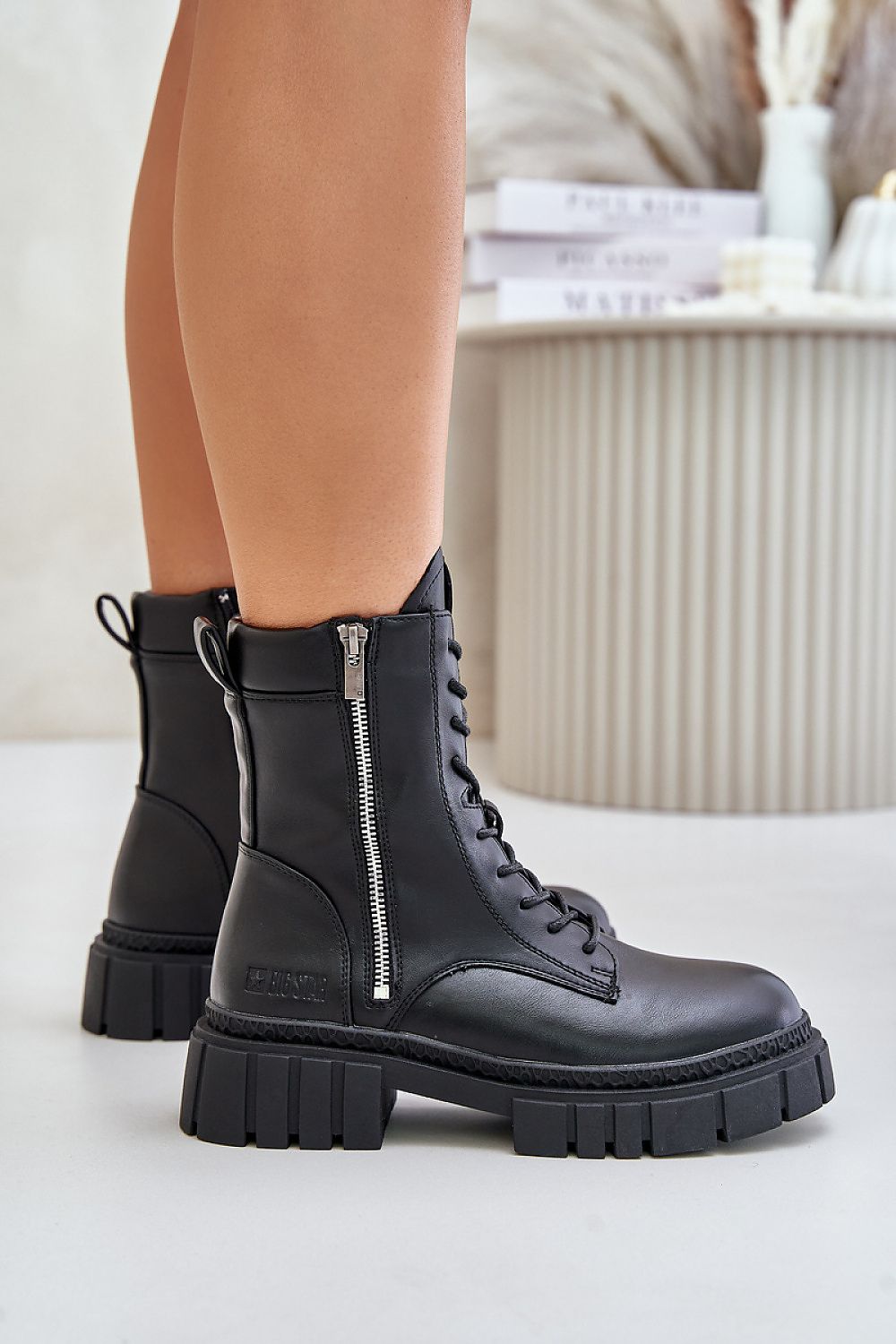 Big Star Eco Leather Worker Boots with Insulation – Comfort & Style in Sizes EU 36-41