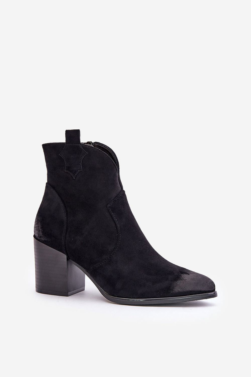 Elegant Eco-Suede Cowboy Boots with 7.5cm Stiletto Heel - Insulated Style in EU Sizes 36-41